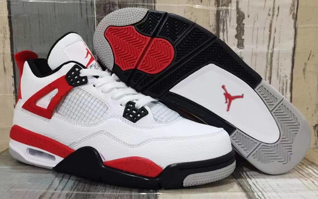 Air Jordan 4 Retro Red Cement [Cheap Jordans Shoes 4 22]